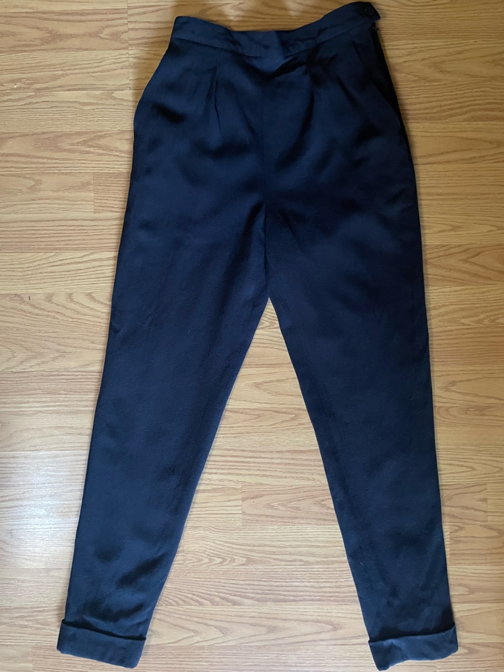 Jones New York Black High-Waist Tapered Pants